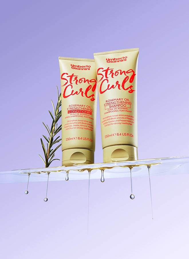 Umberto Giannini Strong Curls Rosemary Oil Conditioner 250ml - Image 2